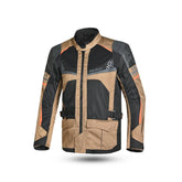 BELA ONSAKER Moto Textil Casacos Areia Preta Laranja - Imagem frontal da Casacos
